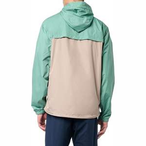 Veste coupe-vent à capuche en nylon bicolore, nouvelle conception, 100 % polyester, imperméable, sur mesure, vente en gros, pas cher, pour hommes - Product Image 6