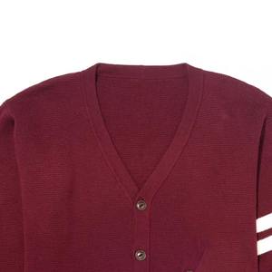Suéter de Lana para Hombre, con Logotipo Personalizado, Estilo Coreano, Color Sólido, Cierre de Botones, Manga Larga, Cárdigan de Punto - Product Image 2