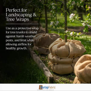 Rollo de Tela de Yute Natural Ecológica de 72 Pulgadas de Ancho y 3000 Pies de Largo, 10 oz, Duradera, Geotextil para Jardinería, Decoración del Hogar y Manualidades - Product Image 4