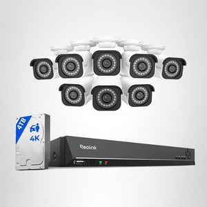 6CH 5MP Home Security <b>Camera</b> System, 8pcs Wired Outdoor PoE <b>IP</b> Cameras with Person/Vehicle/Pet Detection, 8MP 16CH NVR - Product Image 2