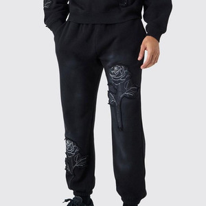 Hoodie, <b>Sweatpants</b>, Jogger Sets, Cargo Pants, Tracksuits Pullover Sweatshirt Set 100% Fleece Cotton <b>Oversized</b> Men Track Suit - Product Image 3