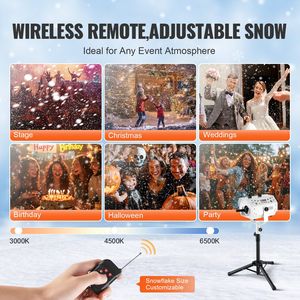 1200W macchina da neve con supporto regolabile in altezza forniture per feste per effetto neve - Product Image 5