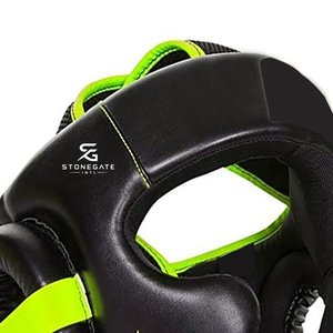 Protector de Cabeza Profesional de Cuero para Boxeo, Transpirable, Ligero, Ajustable, con Logotipo Personalizado para MMA y Kickboxing 2026 - Product Image 2