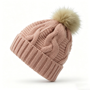 Casquette d'hiver tricotée unisexe en polyester, design personnalisé avec logo, effet luminescent, style vintage, idéale pour les voyages - Product Image 6