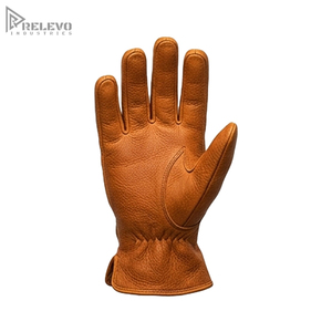 Wholesale Vintage Genuine Leather Riding Gloves, Premium Cowhide Biker Gloves Custom Logo, Motorcycle <b>Padded</b> Knuckle Gloves - Product Image 2