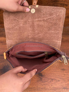 New Western Style Animal Print Fur Leather Shoulder Bags High Quality Fashionable Genuine Animal Fur Leather Sling Side Handbags - Product Image 6