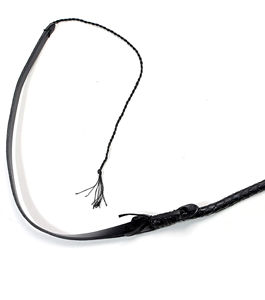 Látigo profesional para toros con trenza de cuero de grano completo, ideal para espectáculos de acrobacias, habilidades vaqueras, equitación y caza. - Product Image 3