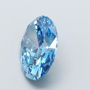 Diamant ovale CVD de 2,31 carats, cultivé en laboratoire, couleur bleu vif fantaisie, clarté VS1, polissage excellent, pierre précieuse de luxe premium, pierre non montée - Product Image 3