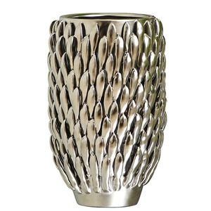 Vase à fleurs décoratif en métal pour intérieurs contemporains et présentoirs d'arrangements floraux attrayants - Product Image 4