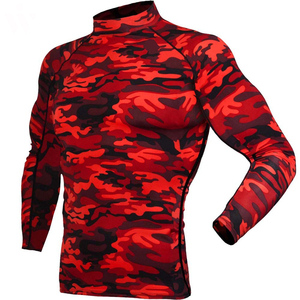 Customized Manufacturer Nylon Spandex Shirt Lightweight Muscle Fit Workout Training T-shirt Men's Compression Shirt Gym - Product Image 6