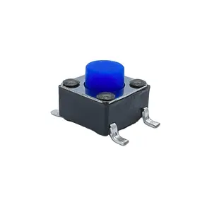 Productos electrónicos Botón azul Mini Interruptor táctil SMT táctil