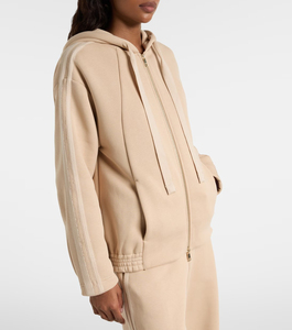 Sudadera con capucha de lona con cremallera para mujer, invierno, ODM, estampado frontal, 100% algodón, tela gruesa, actividades al aire libre, novedad 2026 - Product Image 2