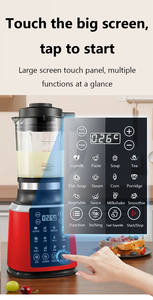Blender portable OEM 1000W avec commande tactile, pot en verre borosilicate haute résistance, lames en acier inoxydable à faible bruit, étanche - Product Image 3