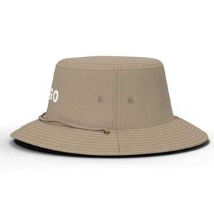 Sombrero de pescador unisex con logotipo personalizado, color sólido, poliéster/algodón, con ojales, para exteriores, primavera/verano - Product Image 4