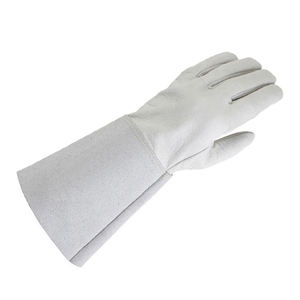 Industrial Cowhide Leather Smooth Latex-free Tig/Mig Welding Gloves General Purpose <b>7</b> oz Insulated Heat Resistant <b>Fire</b> Safety - Product Image 1