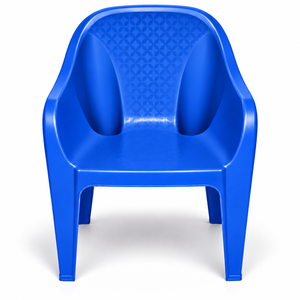 Silla Modular Apilable de Plástico de Primera Calidad con Reposabrazos, Respaldo Sólido y Duradero, Hecha en India, Silla de Salón de Diseño Minimalista - Product Image 1