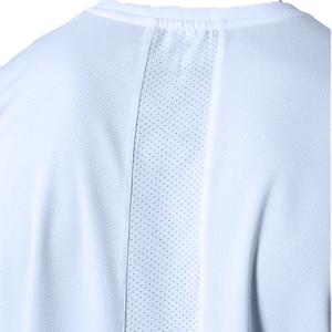 Haut en maille respirante à col rond pour homme, blanc uni, coupe classique, toutes saisons, anti-bactérien, séchage rapide, protection UV - Product Image 6