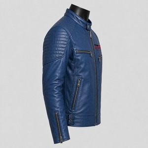 <b>Men</b> High Quality <b>Shearling</b> Brown Leather <b>Jacket</b> <b>Shearling</b> Leather <b>Jacket</b> Motorcycle <b>Jacket</b> Leather Shell for Winter OEM Service - Product Image 2