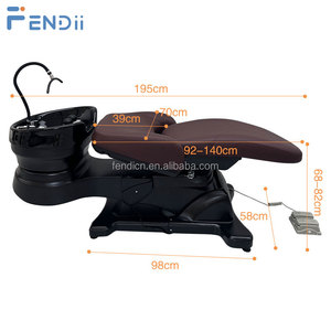 Muebles de salón de belleza de lujo ajustables eléctricos, silla de champú <span class=keywords><strong>para</strong></span> peluquería, cama de Spa <span class=keywords><strong>para</strong></span> barbería - Product Image 4