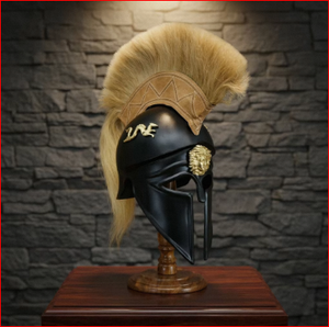 Casco Corintio Negro, Armadura Griega, Casco Medieval para Reenactment - Product Image 5