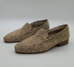 Mocasines de rafia marroquíes hechos a mano para hombre – Zapatos de boda, regalo artesanal, calzado natural de primera calidad, zapatos de rafia hechos a mano para hombre - Product Image 1