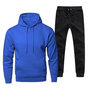 Ensemble de survêtement unisexe pour sports d'hiver, haute qualité, 2 pièces, jogging, logo personnalisé imprimé, pour hommes, 100% coton - Product Image 6