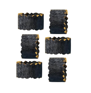 Anillo de Servilleta de Resina Clásico y Elegante, Decoración de Mesa Cuadrada o Redonda, para Hoteles y Restaurantes, Anillo de Servilleta de Resina Moderno, Precios Más Bajos - Product Image 4