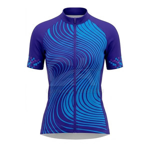 Vente directe usine – Maillot de cyclisme personnalisé pour femme, respirant, col montant, 100 % polyester, sublimation, séchage rapide, écologique - Product Image 2