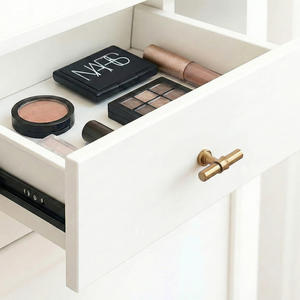 Tiradores Modernos Industriales en Forma de T para Gabinetes, Cuerpo de Hierro, Base de Aleación de Zinc, Tiradores para Cajones de Cómoda, Negro Dorado, Duraderos y Ecológicos - Product Image 5