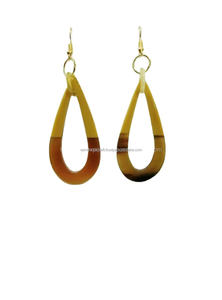 Boucle d'oreille en corne Boucle d'oreille en corne naturelle de haute qualité pour femme Boucle d'oreille Bijoux en corne Utilisation quotidienne naturelle Buffalo - Product Image 3