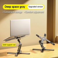 Support d'ordinateur portable pliable en aluminium N86, rotation à 360°, pour Macbook Pro de 13 à 17 pouces, léger et pratique