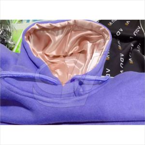 Sweat-shirt à capuche à manches longues en Satin avec imprimé de lettres - Product Image 6