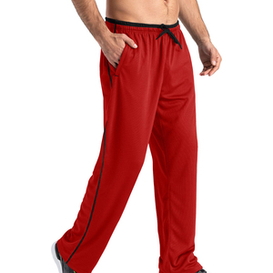 Pantalones Cargo Unisex de Trabajo Rojos, Corte Regular, Largos, de Lana, Cintura Alta, Casuales, Elásticos, para Primavera - Product Image 2