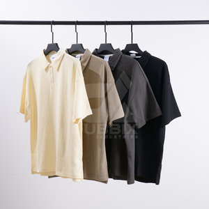 New 2026 Design Casual Men's Summer Shorts Set Breathable Plain Dyed Front Logo Solid Pattern Polyester/Cotton <b>Blend</b> Wholesale - Product Image 4