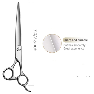 Latest Stainless Steel Hair Cutting <b>Scissors</b> with Finger Rest Wholesale Pet Grooming <b>Scissor</b> with Mirror Finish - Product Image 3