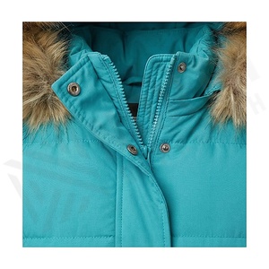 Hooded Quilted Waterproof <b>Bubble</b> Jacket Black Full Sleeve Winter Windproof Cotton Shell Knitted Fabric Polyester Filling Stand - Product Image 4