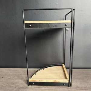 Hot Sale Double Tier Metal Wall Mounted Kitchen <b>Storage</b> <b>Rack</b> for Spice <b>Bottles</b> Utensils and Daily Essentials Available For sale - Product Image 4