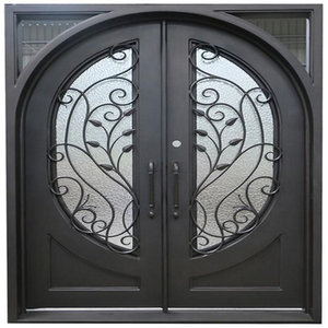 Portes en acier de haute qualité, portes intérieures et extérieures en fer forgé, portes d'entrée avec style français, finition personnalisée durable - Product Image 4
