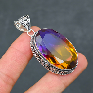 925 <b>Silver</b> Luxury Statement Necklace Other <b>Chain</b> 22g 925 Purity India - Product Image 2