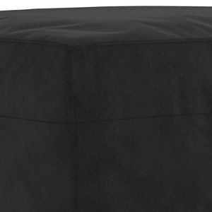 Set Divano in Velluto Nero 100% Poliestere per Soggiorno con Dettagli in Metallo, Textilene e Compensato - Product Image 6