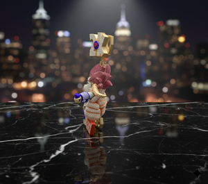 Colgante de Anime Personalizado Estilo Iced Out 2K Inspirado en Baby Goku, Hecho a Mano en Oro de 14K con Micro Pavé Completo de Diamantes Rosas y Blancos - Product Image 2