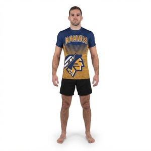 เสื้อยืดคอกลมโพลีเอสเตอร์แบบกำหนดเองสำหรับทีมอีสปอร์ตและเกมมิ่ง รับผลิตแบบ OEM ODM ชุดกีฬาสำหรับผู้หญิง ดีไซน์เรียบง่ายพร้อมเทคนิคการพิมพ์ - Product Image 1