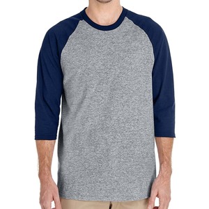 Camiseta de Hombre Blanca y Azul Marino de Manga Larga con Cuello Redondo, Corte Holgado Informal, 100% Algodón Tejido, Color Sólido, Antiarrugas, Diseño Liso - Product Image 5