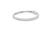 Pulsera de Diamantes Cultivados en Laboratorio de 3mm de Alta Demanda, Oro Blanco de 14k, Certificación IGI, Lujo para Compromiso, Boda, Regalo Femenino 47