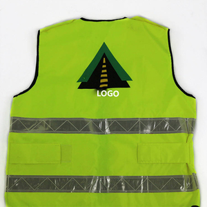 Gilet de sécurité en polyester haute visibilité personnalisé OEM, unisexe, avec bandes réfléchissantes, multi-poches, uniforme de garde - Product Image 6