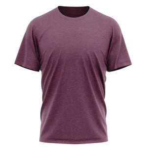 T-shirts pour hommes à col rond et manches courtes, couleur unie, décontractés, 100 % coton jersey, coupe classique, design personnalisé, vente en gros, faible MOQ - Product Image 3