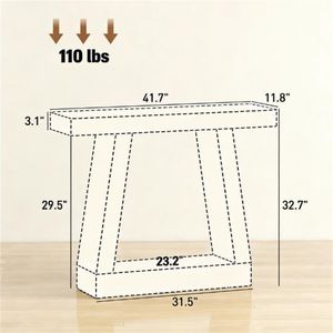Mesa Consola Principal para Pasillo o Entrada o Sofá, Mueble Consola Versátil - Product Image 6