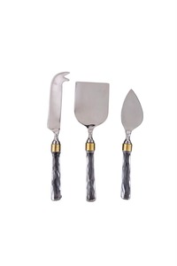Ensemble de couteaux à fromage dorés avec manche en bois et marbre, outils à fromage en métal durables, nouvelle arrivée à bas prix - Product Image 4