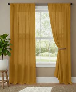 Cortinas Modernas Estilo Boho con Bolsillos para Varillas, Alto Nivel de Sombreado (70%-90%), Algodón Ecológico Antipolvo para Sala de Estar, Hospital, Hotel - Product Image 4