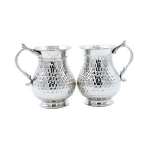 Taza de Cobre con Acabado Plateado de Lujo, Estilo Real, Perfecta para Ocasiones Especiales, Cenas en Casa, Eventos y como Regalo, Elegante Vajilla para Bebidas - Product Image 1